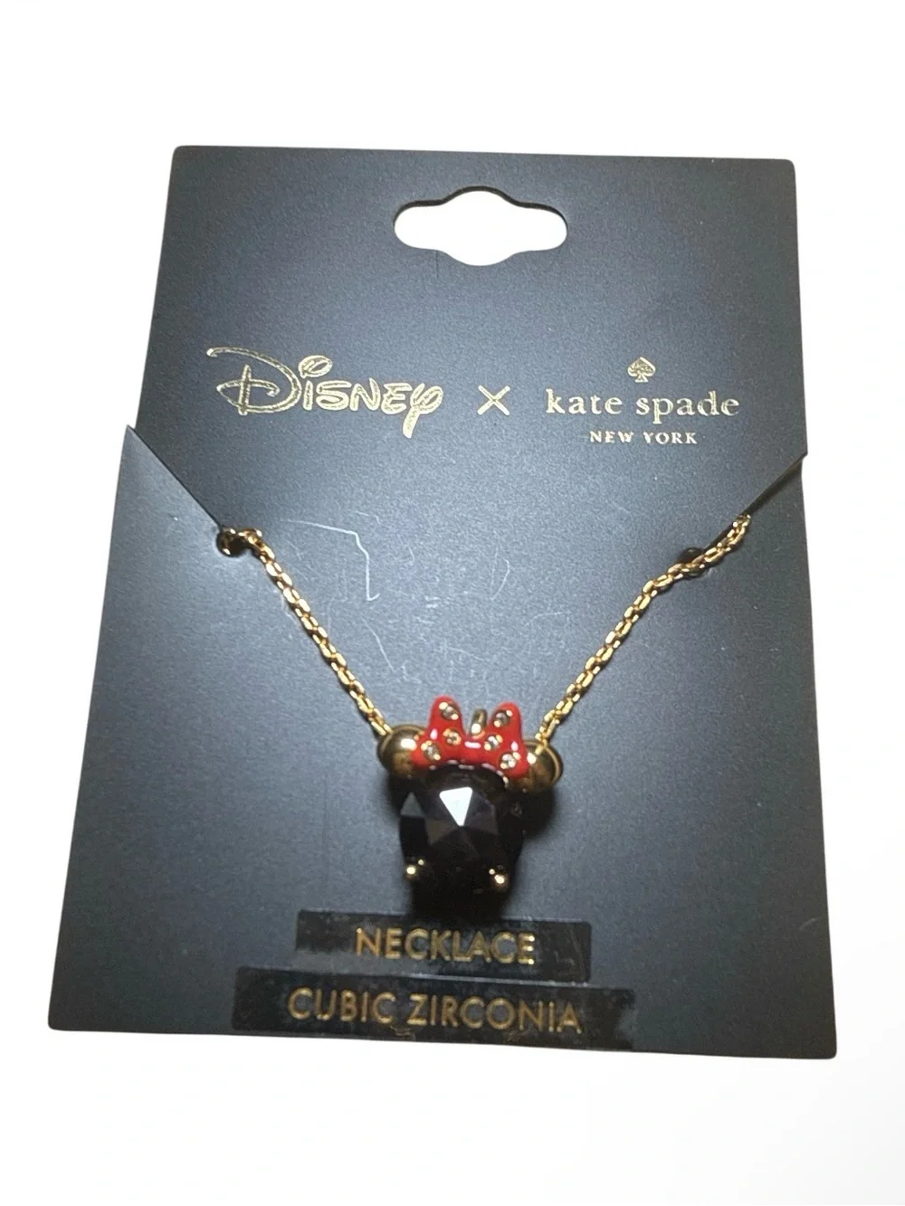 Disney x Kate Spade New York Minnie Pendant Necklace (Style K9174)